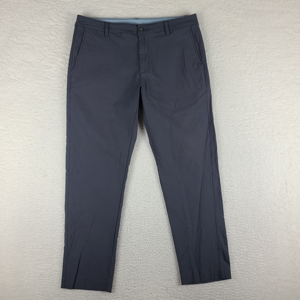 Foot Joy Pants Men 35x28 Dark Gray Thermo Series Performance Tech FJ Golf HEMMED